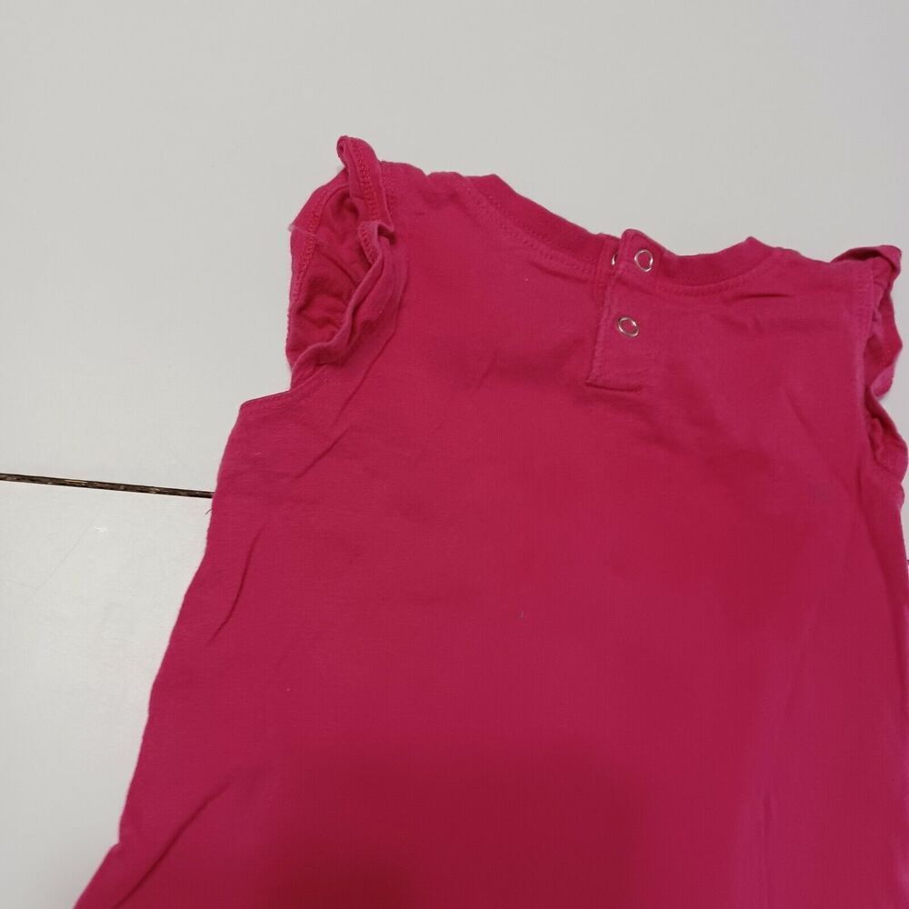 Nike Baby Girls 18M Pink Black Polka Dot Spell Out One Piece Short Outfit Logo‎ - Picture 5 of 12